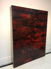 Large Modern Painting with Layers of Beautiful Colors in the Manner of Richter