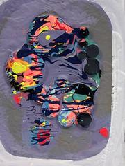 Colorful Modern Layered Abstract Painting