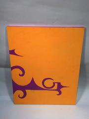 Pair of Abstract Design Orange and Purple Paintings