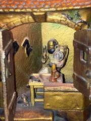 Franz Bergmann Cobblers Shop House Metal Lamp
