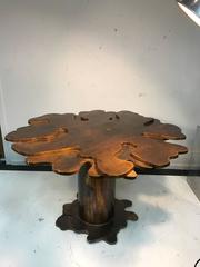 Exceptional Live Edge Center Table or Dining Table in the Manner of Nakashima