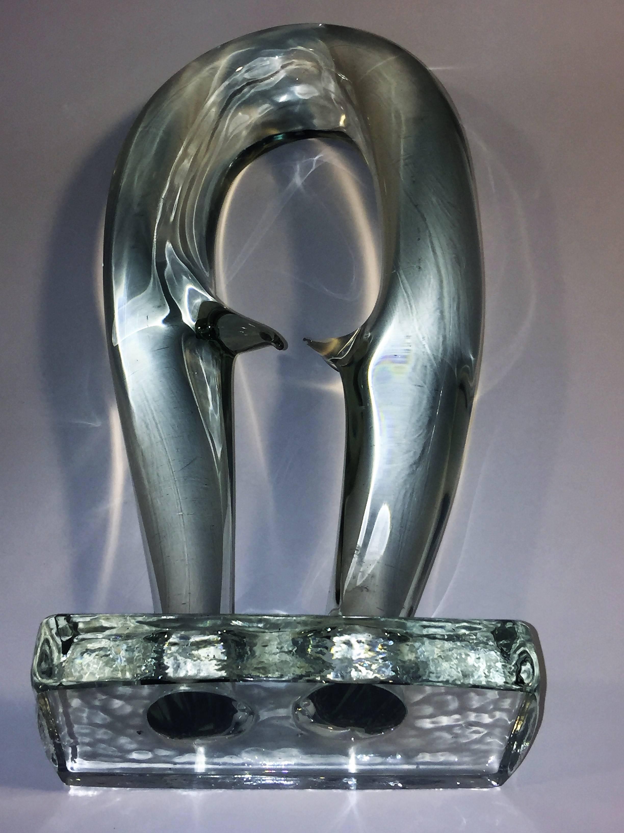 Rare Seguso Clear Modernist Murano Sculpture For Sale 3