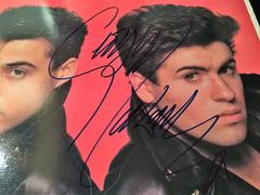 Two Autographed Wham Albums with George Michaels Signatures