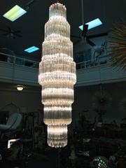 Monumental and Extaordinary Seven-Tier Murano Glass Venini Chandelier