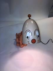 Pair of Adorable George Nelson for Fischer Price Modernist Dog Lamps