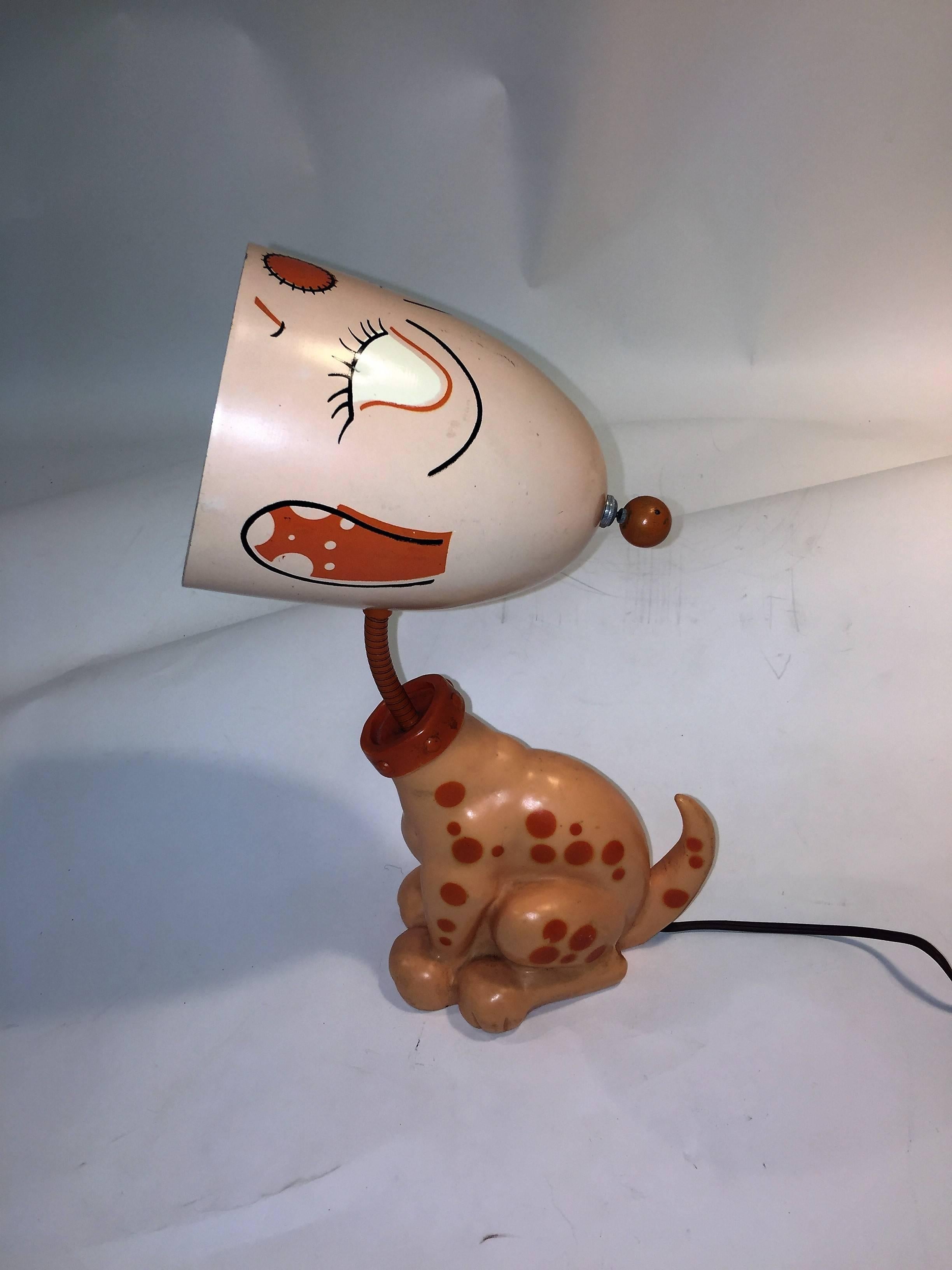 Pair of Adorable George Nelson for Fischer Price Modernist Dog Lamps For Sale 2