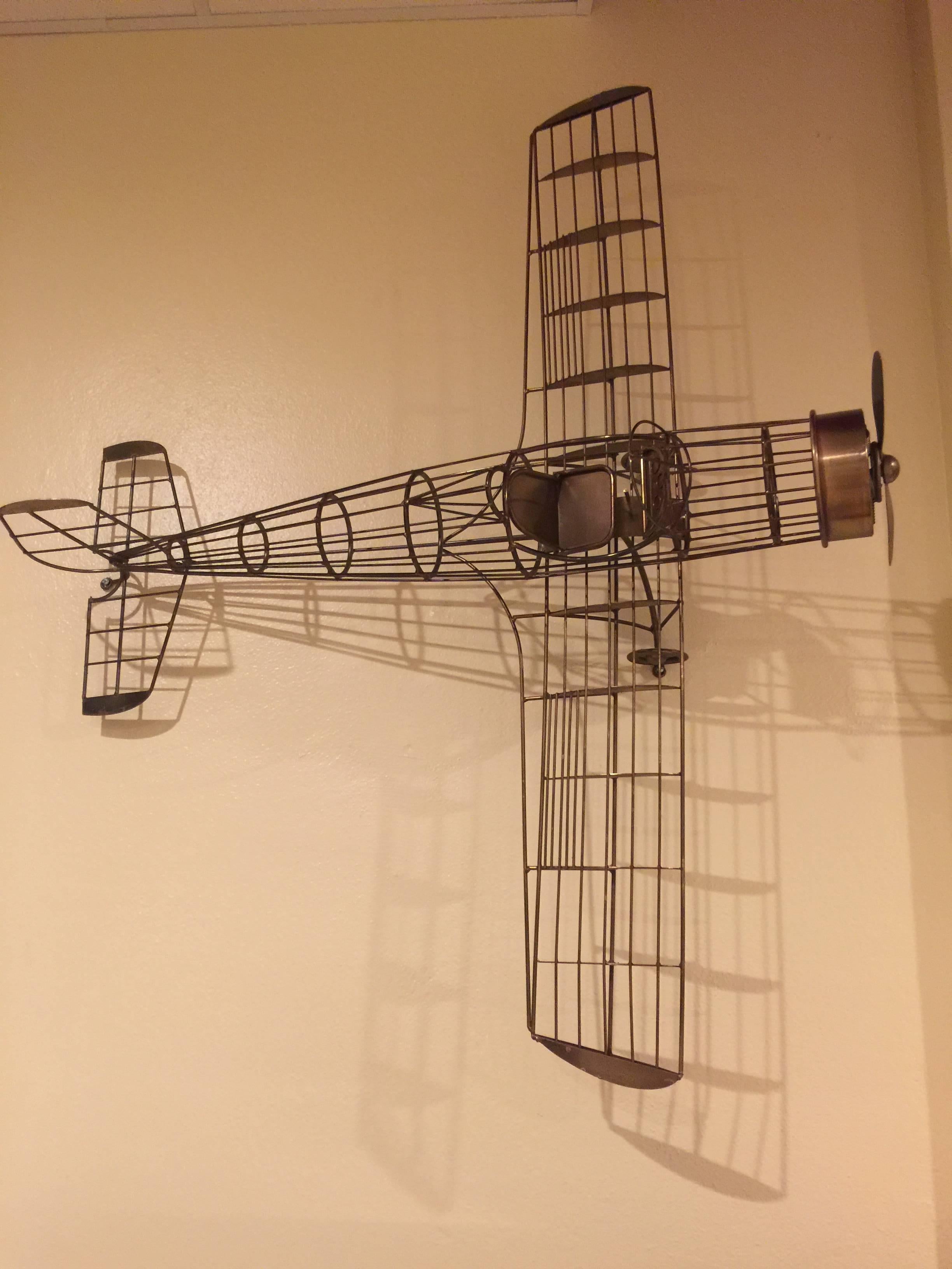 Great Modernist Curtis Jere Airplane Sculpture For Sale 2