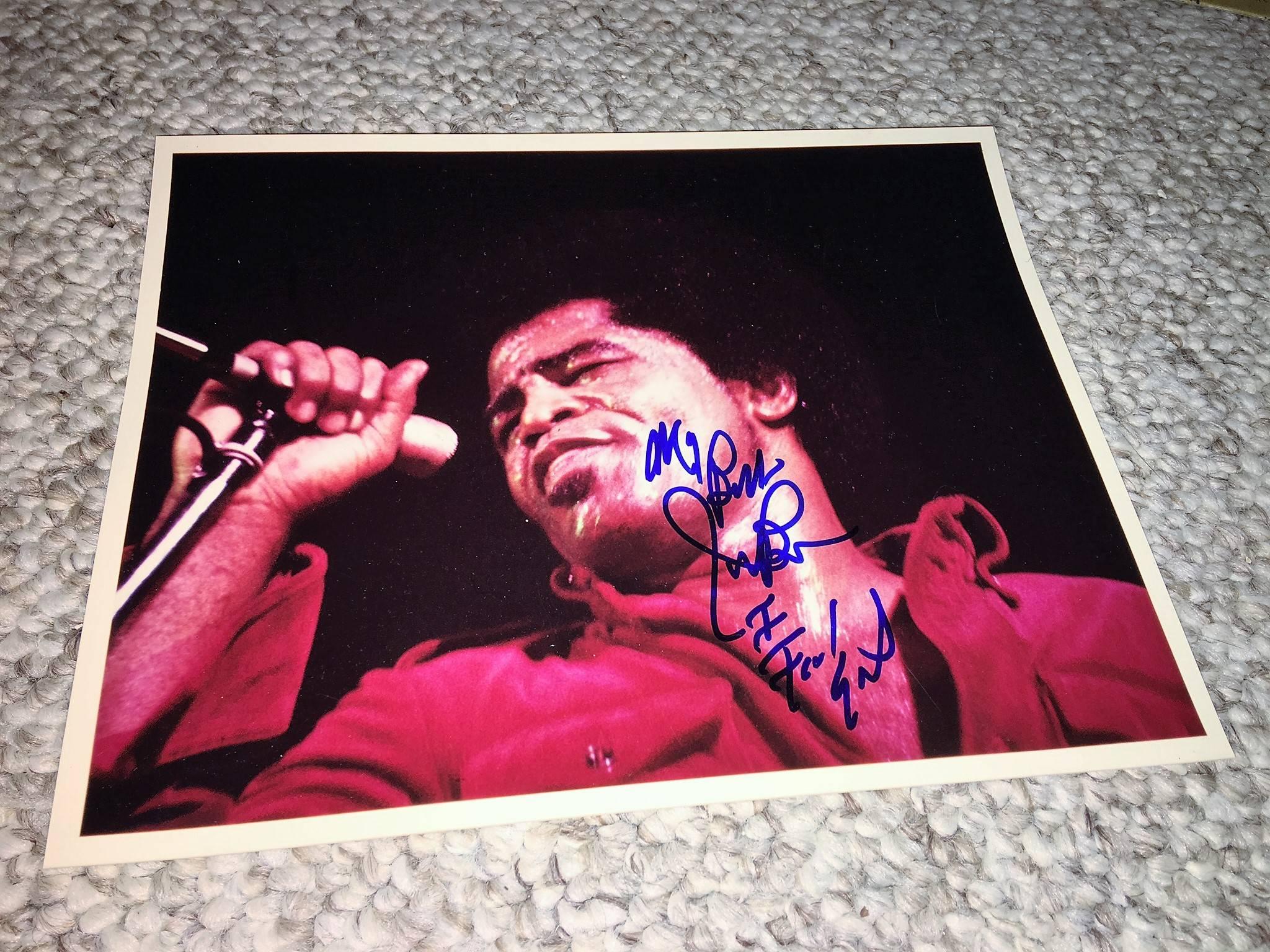 Modern James Brown Autographed 