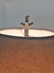 Giacometti Inspired Sculptural Enameled Metal Tree Form Lamp