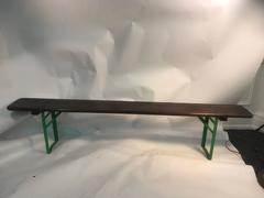 Outstanding Pair of Outdoor Beer Garden Benches from Munich Germany