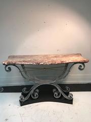 Art Deco Console Table in the Manner of Raymond Subes