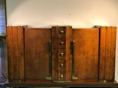 Monumental and Rare Art Deco Sideboard or Cabinet by Jules Leleu