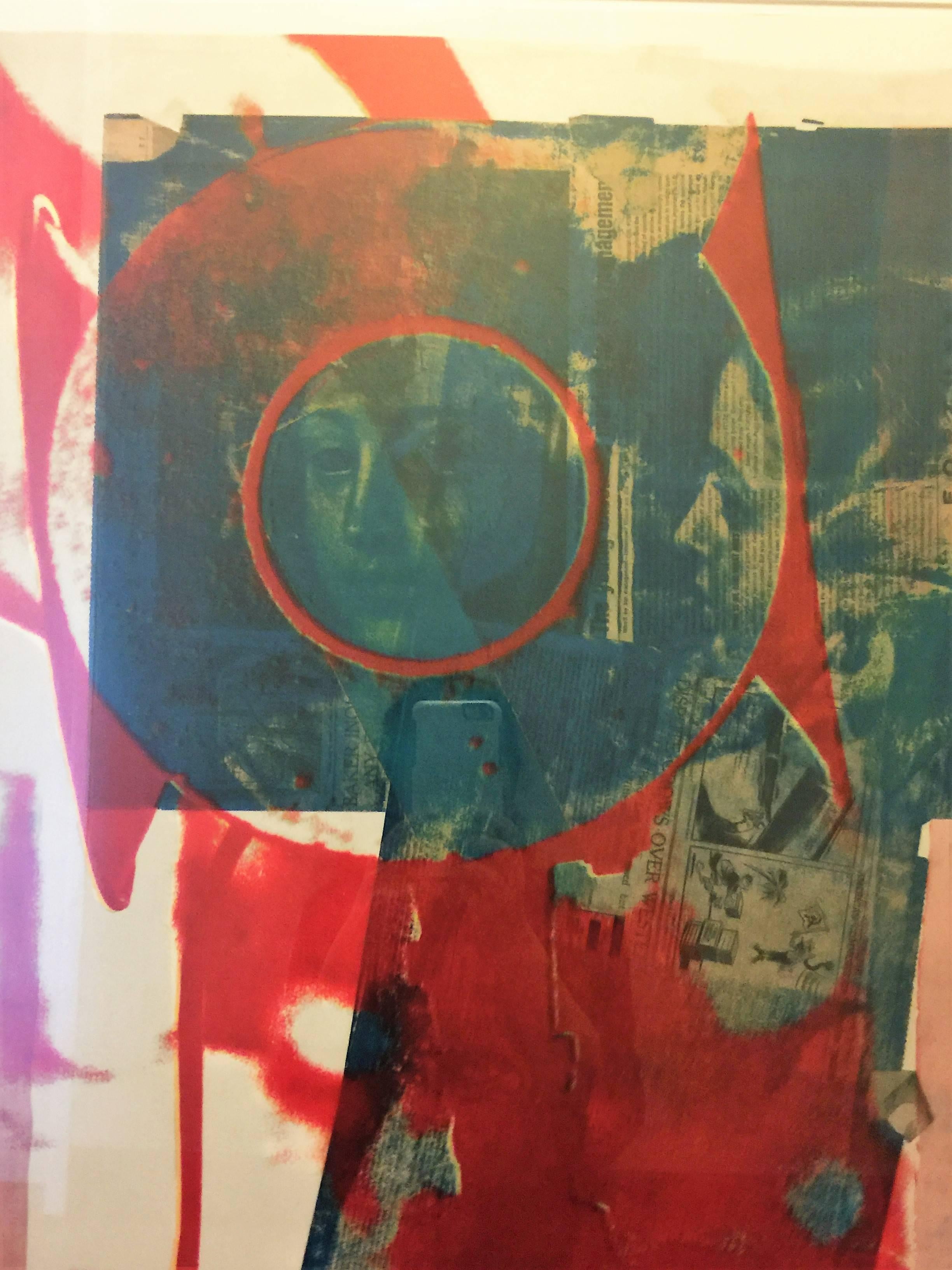 Mid-20th Century Robert Rauschenberg Pencil Signed 1968 Color Lithograph For Sale