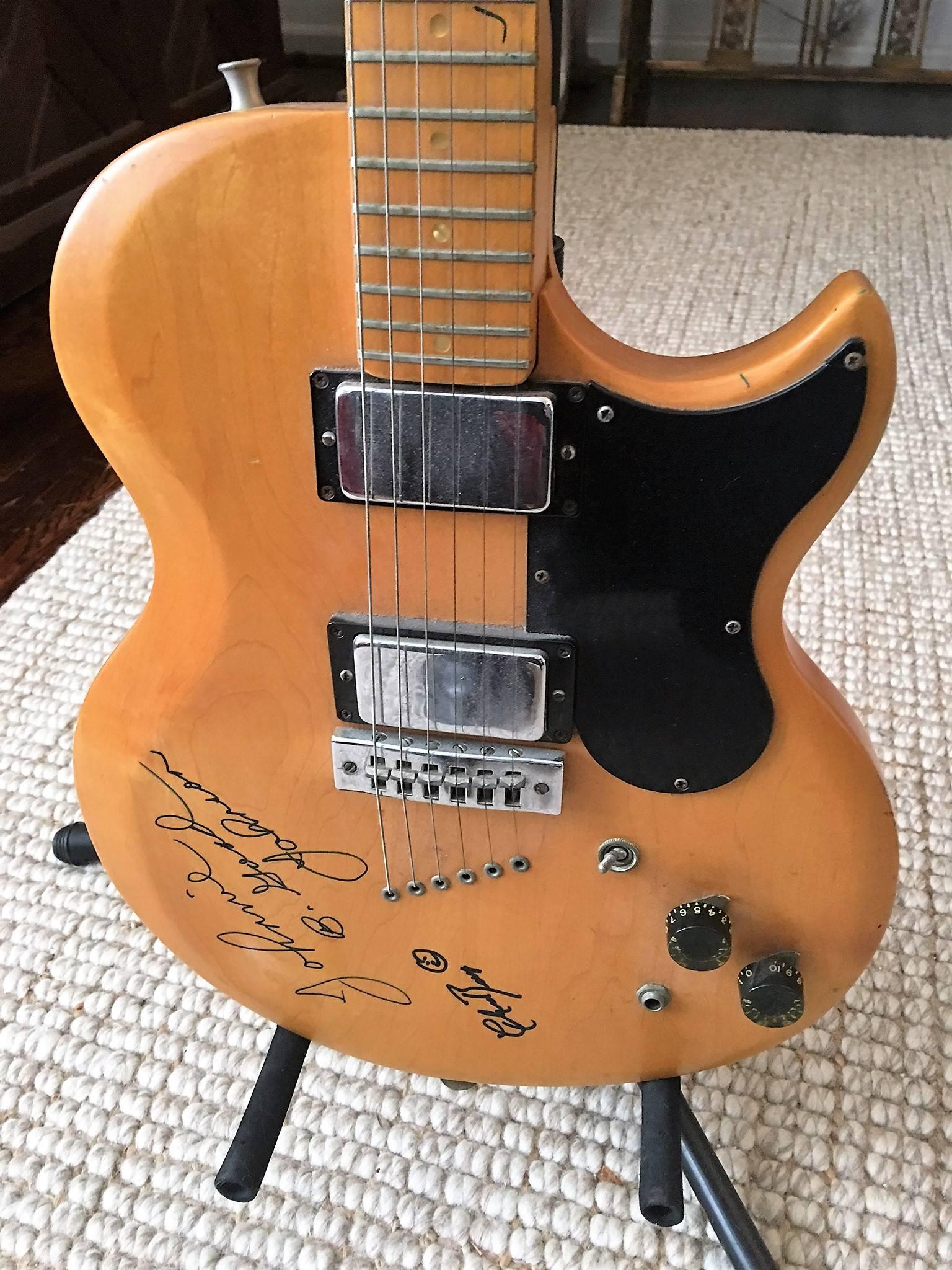 Modern Amazing Circa 1967 Gibson Chuck Berry Autographed Guitar For Sale
