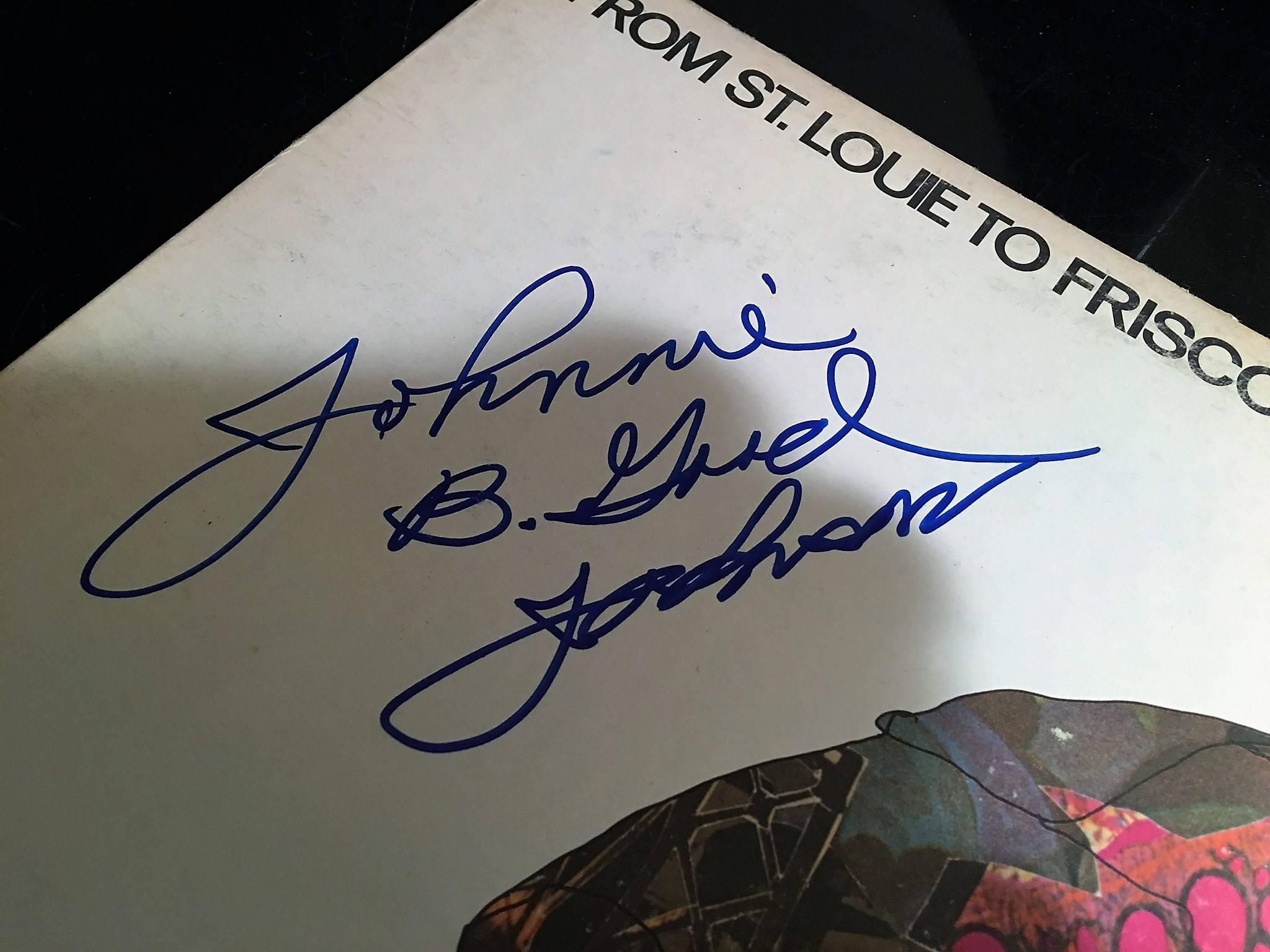Modern Colorful Autographed Chuck Berry Album Cover 'from St.Louie to Frisco For Sale