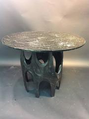 Paul Evans Brutalist Bronze Patinated Aluminium Sculptural Table Base