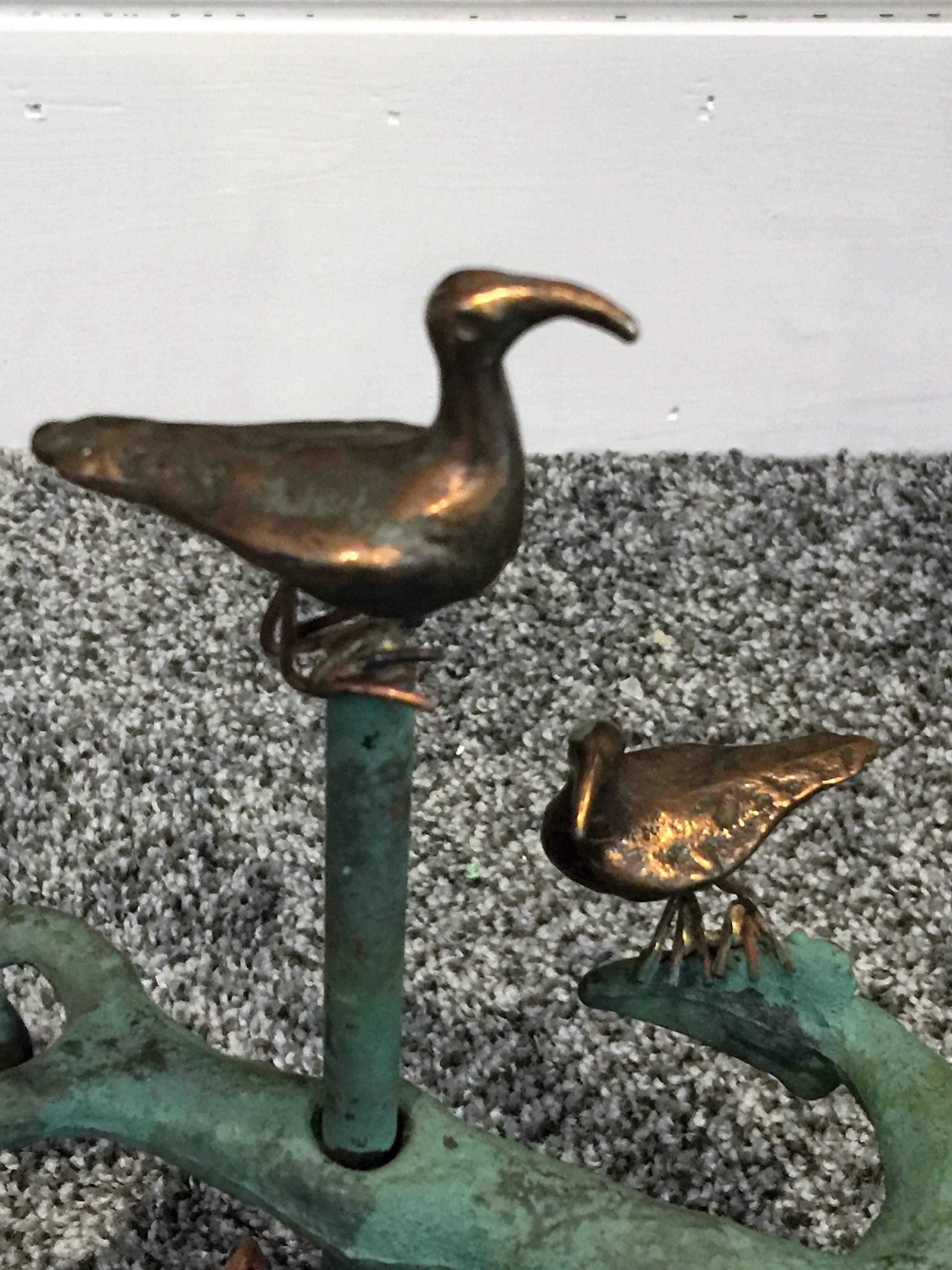 Curtis Jere Bronze Seagulls and Anchor Sculpture For Sale 2