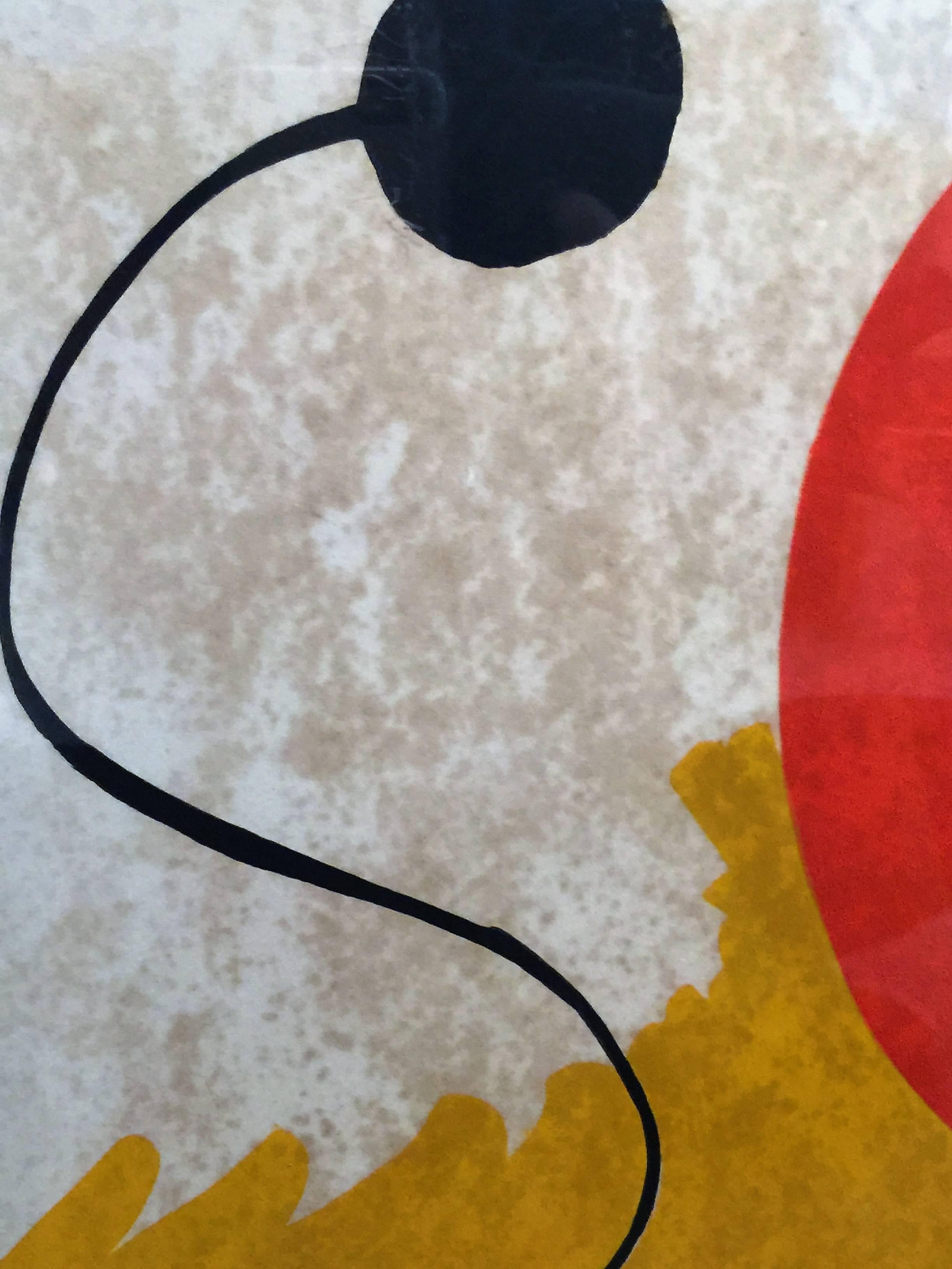 Modern Alexander Calder 1971 Lithograph For Sale