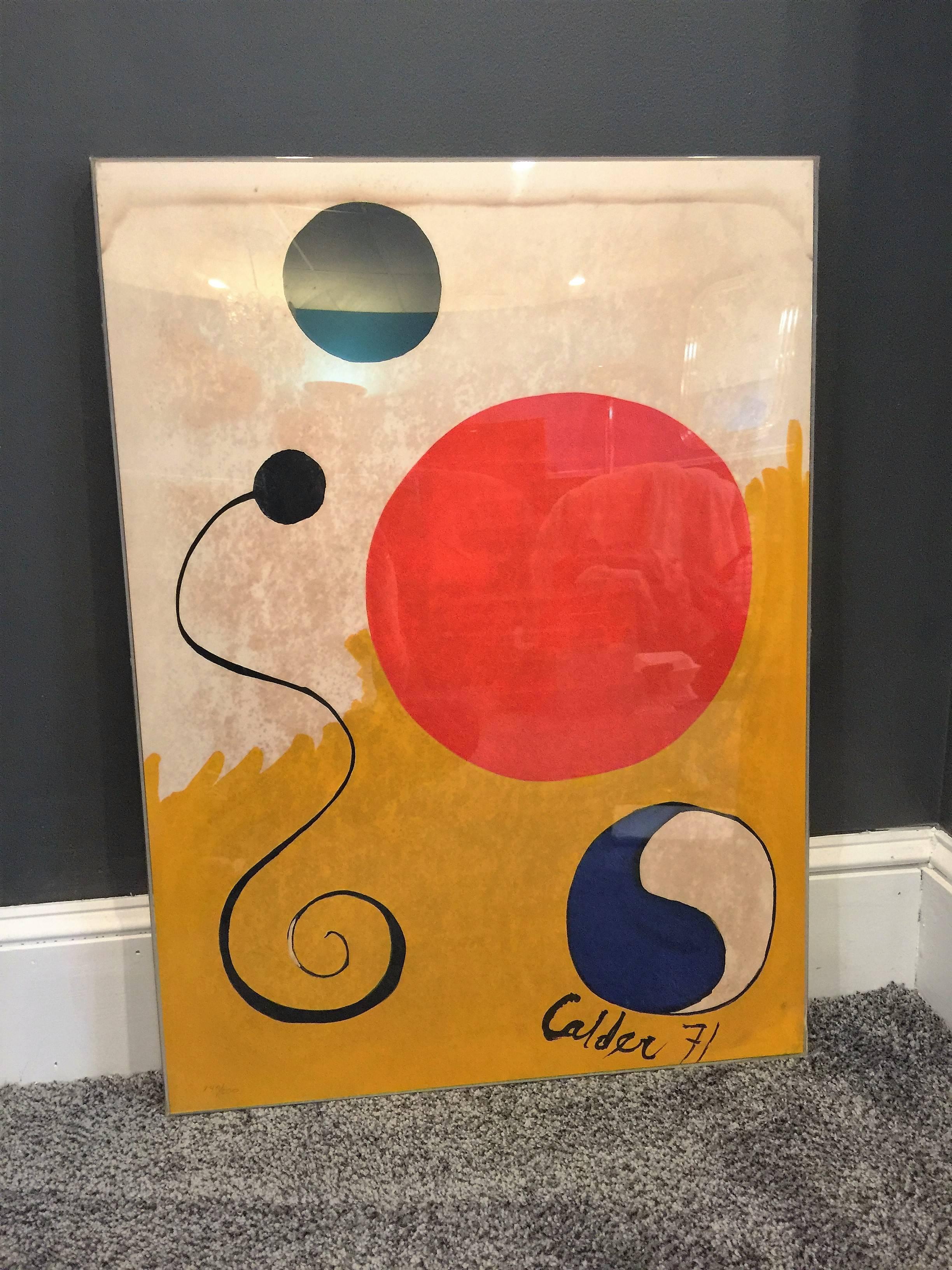 Alexander Calder 1971 Lithograph For Sale 2