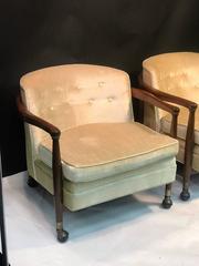 Luxe Pair of Danish Modern Ib Kofod Larsen Lounge Chairs