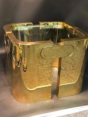 Amazing Golden Bronze Modernist Puzzle Table