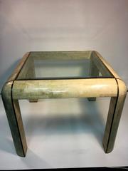 Great Karl Springer Style Tessellated Marble Dining Table