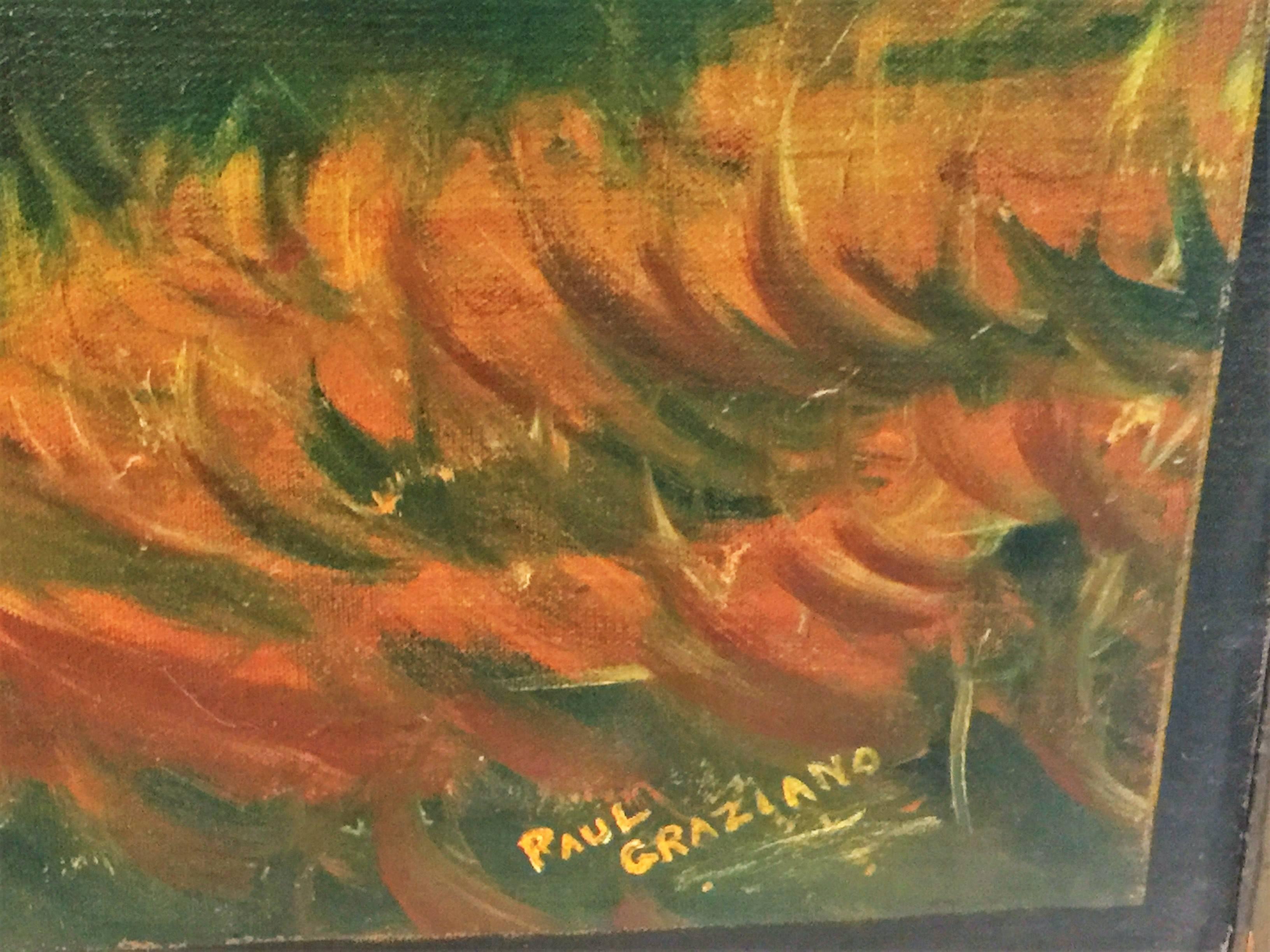 Monumental Signed Painting after Jean-Francois Millet 'The Gleaners' In Excellent Condition For Sale In Mount Penn, PA