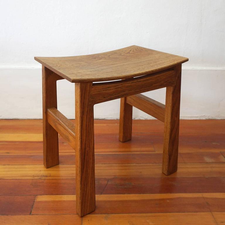 MidCentury Handcrafted Japanese Stool at 1stDibs