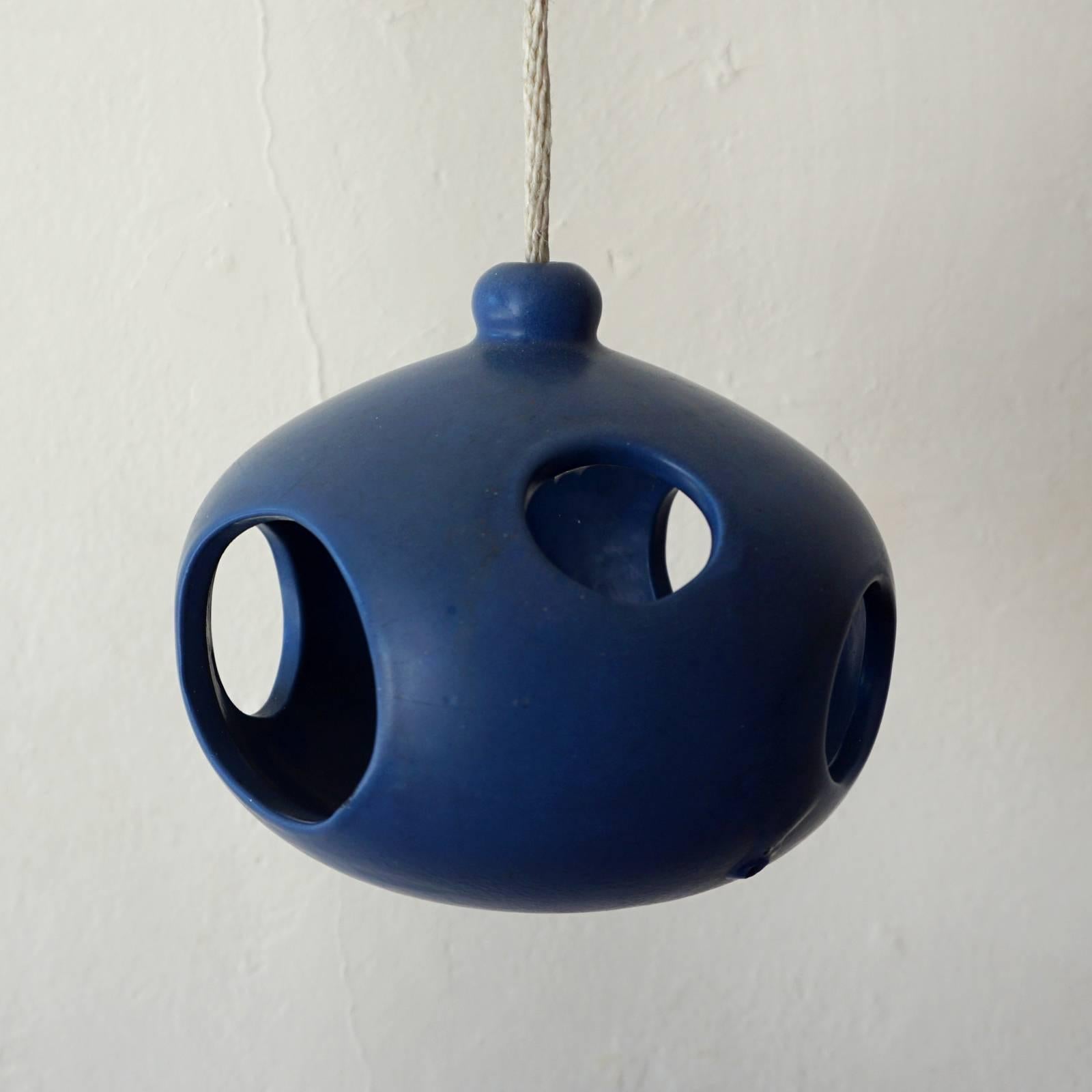 Hanging lantern by Aurilla Doener for Architectural Pottery. 

The lantern was included in the 1964 Architectural Pottery catalog and exhibited in California Design 9 (1965) at the Pasadena Museum of Art in a cluster (see catalog