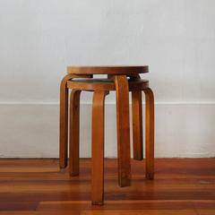 Pair of Alvar Aalto Stools