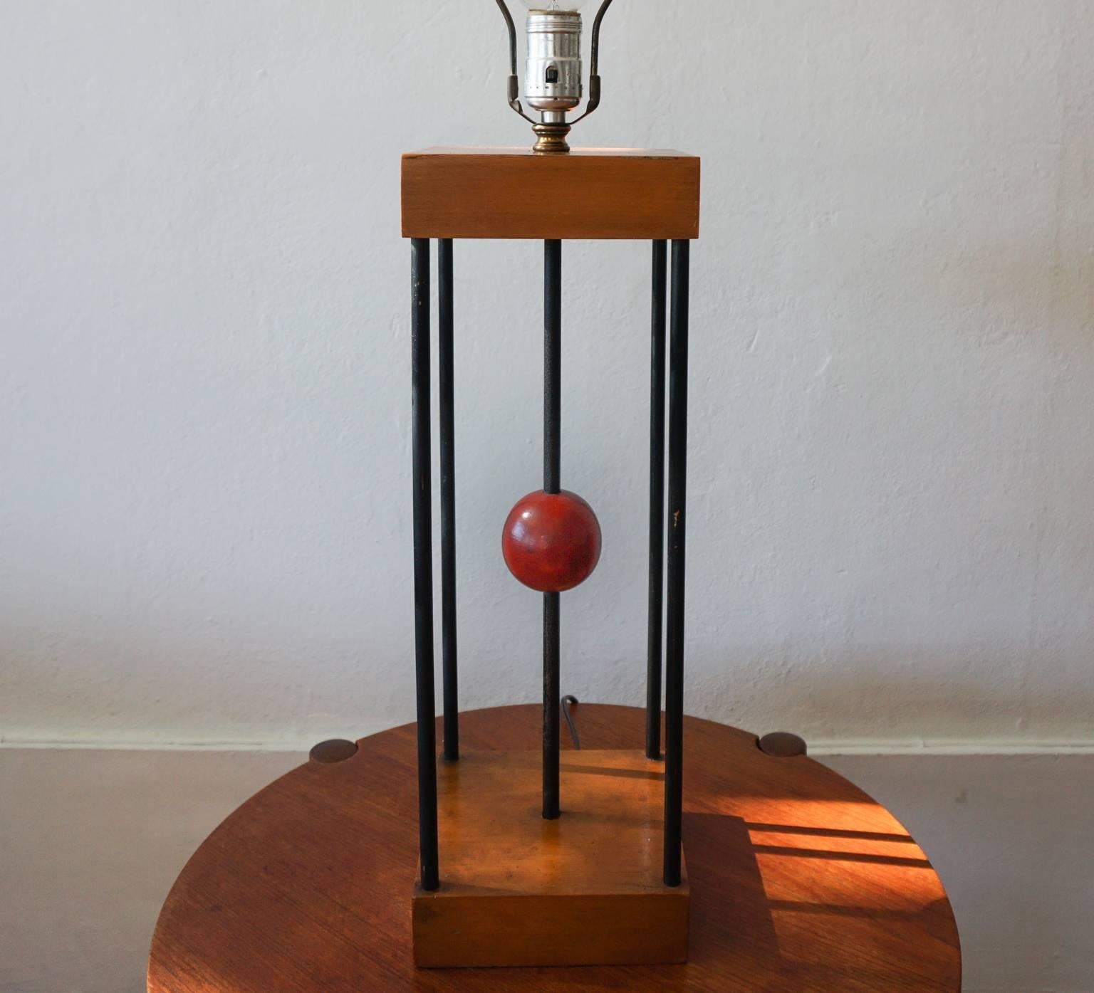 American 1950s Lamp by California Designer Albert Blake