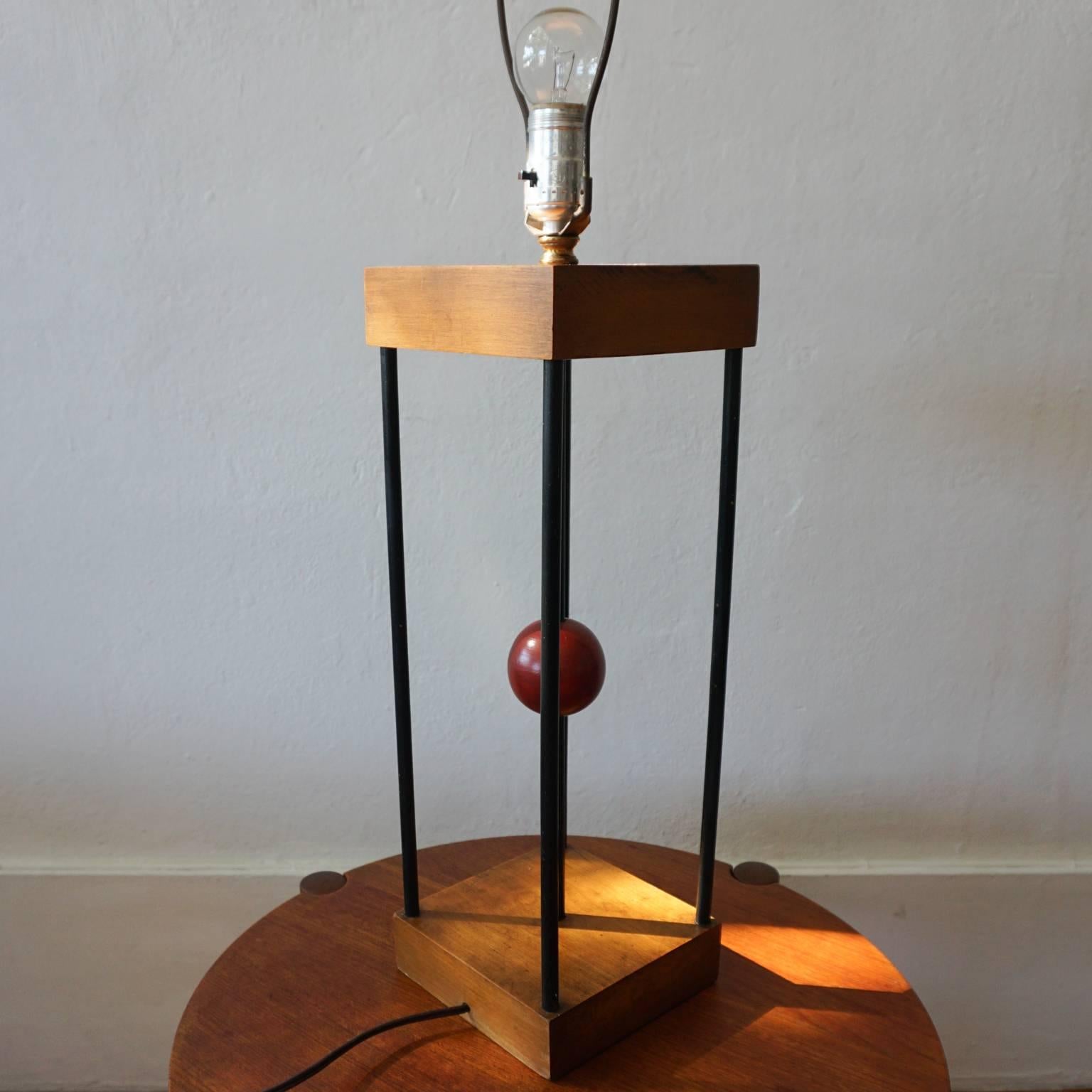 1950s Lamp by California Designer Albert Blake In Good Condition In San Diego, CA
