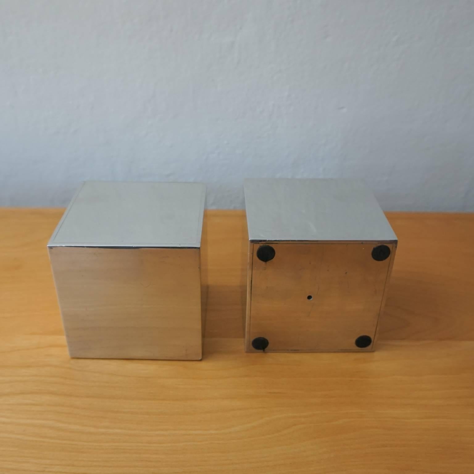 American Bill Curry for Design Line Polished Aluminium Bookends