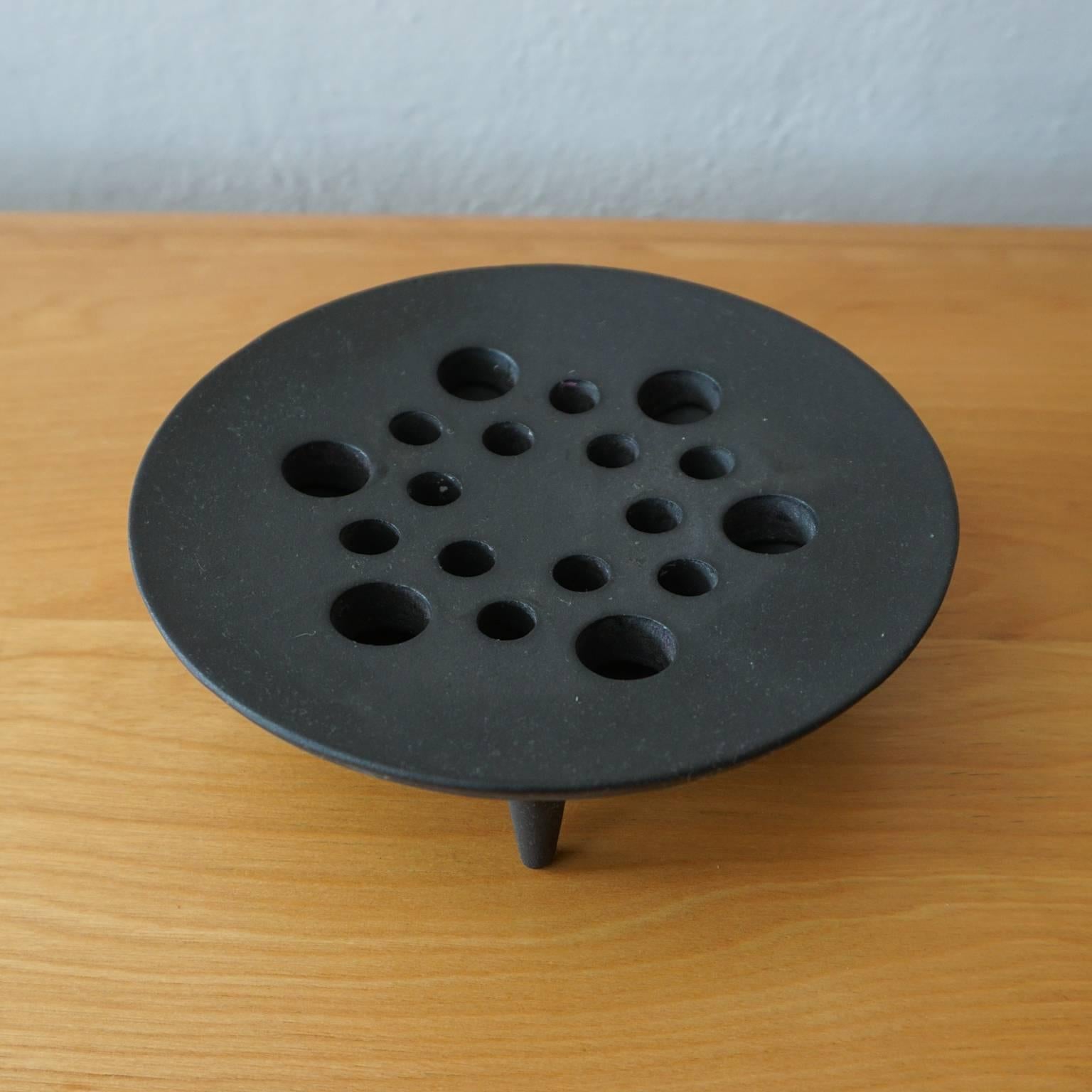 Danish Jens Quistgaard Iron Candleholder in Original Box For Sale