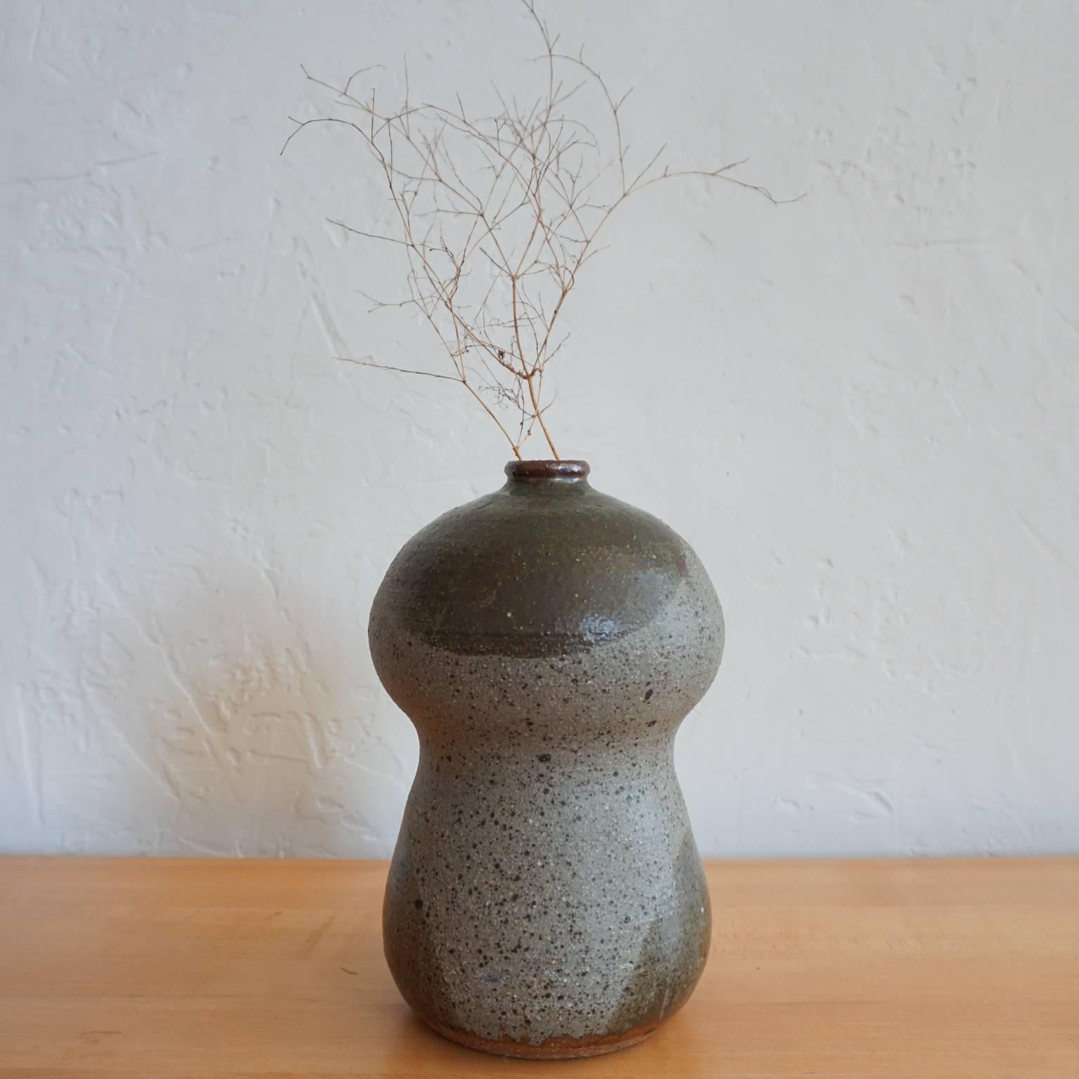 American 1960s Double Gourd Form Ceramic Vase