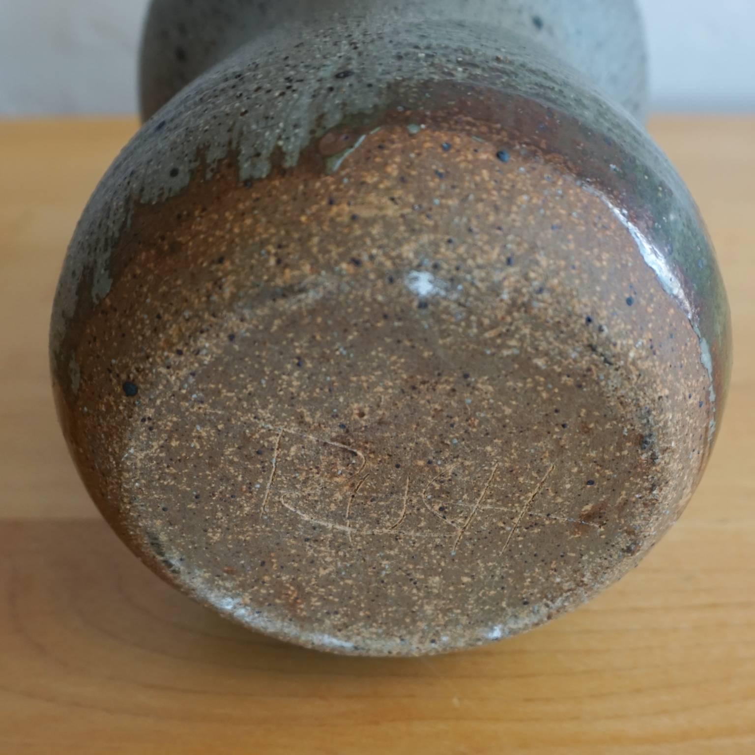Mid-20th Century 1960s Double Gourd Form Ceramic Vase