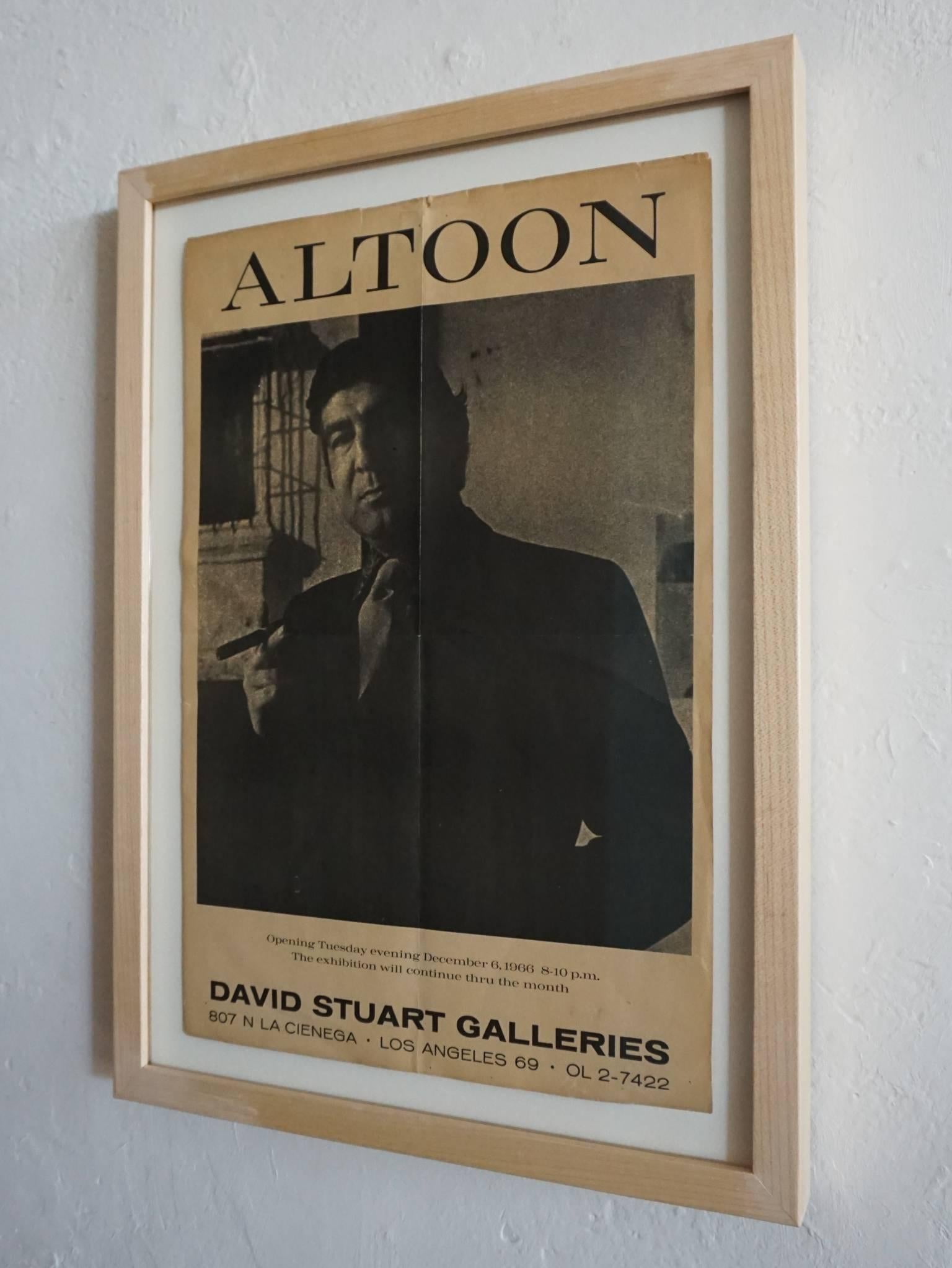 Mid-Century Modern John Altoon Exhibition Poster