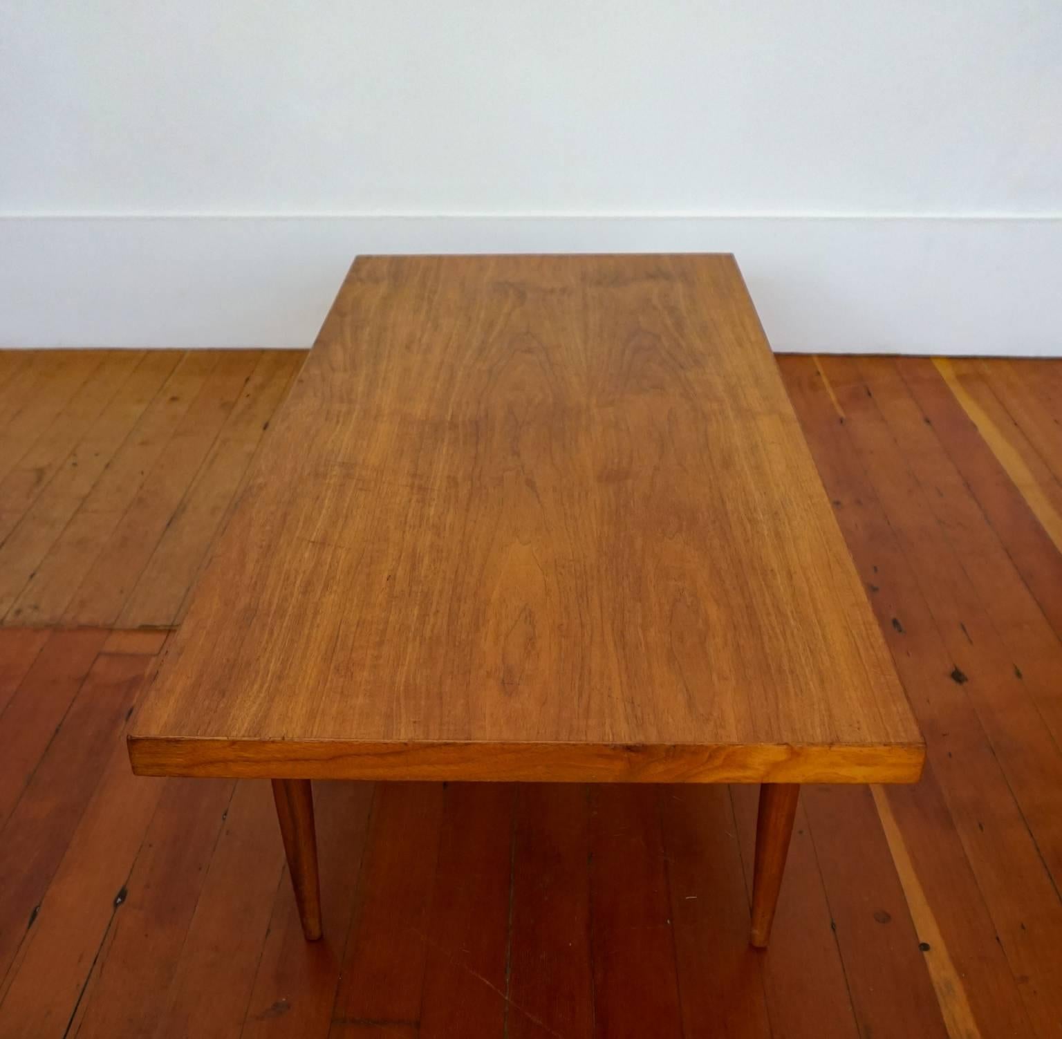 1950s Iron and Mahogany Table by Luther Conover In Good Condition In San Diego, CA