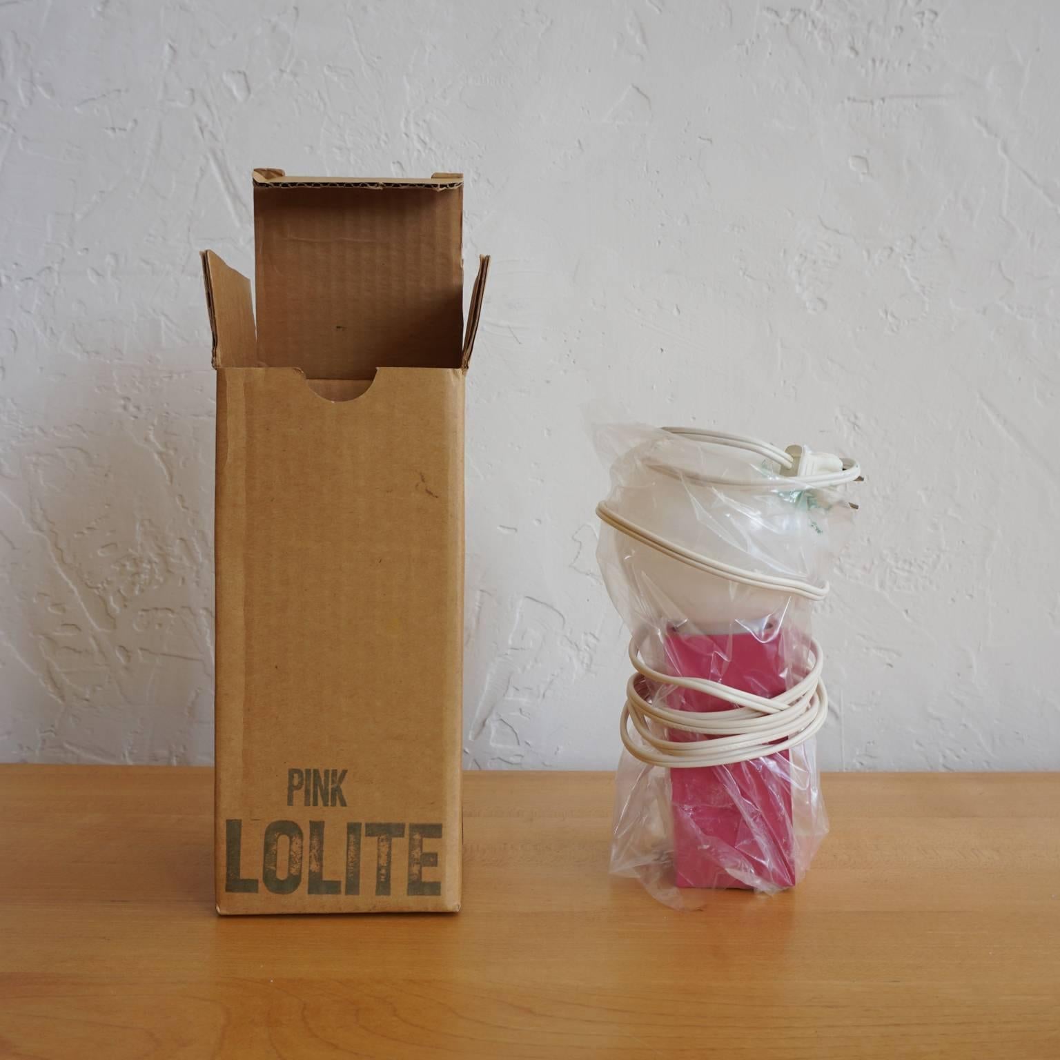 American Bill Curry Pink Lolita Design Line Lamp in Original Packaging