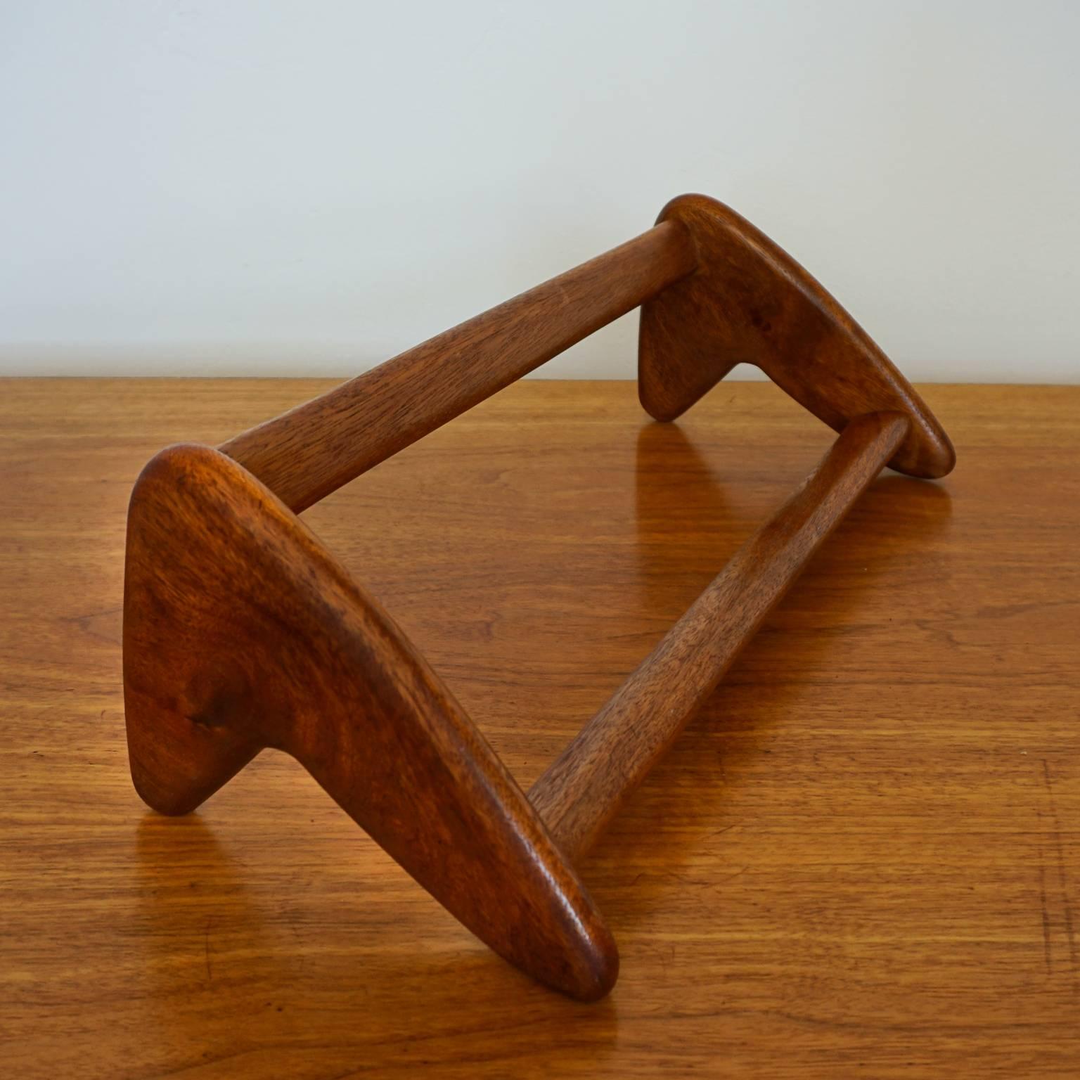 Hand-Crafted 1950s Handcrafted Wood Book Rack