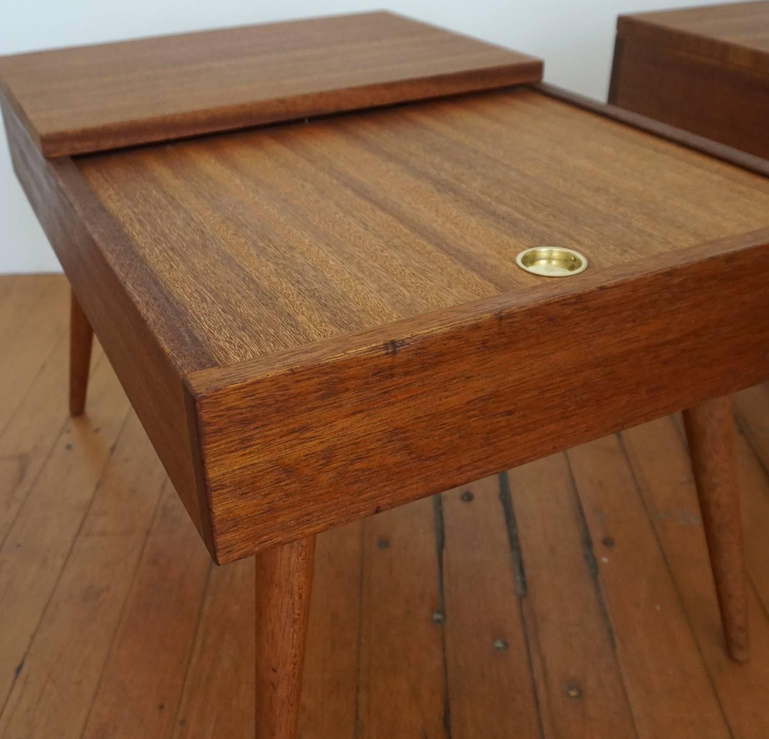 1950s End Tables by John Keal for Brown Saltman In Good Condition In San Diego, CA