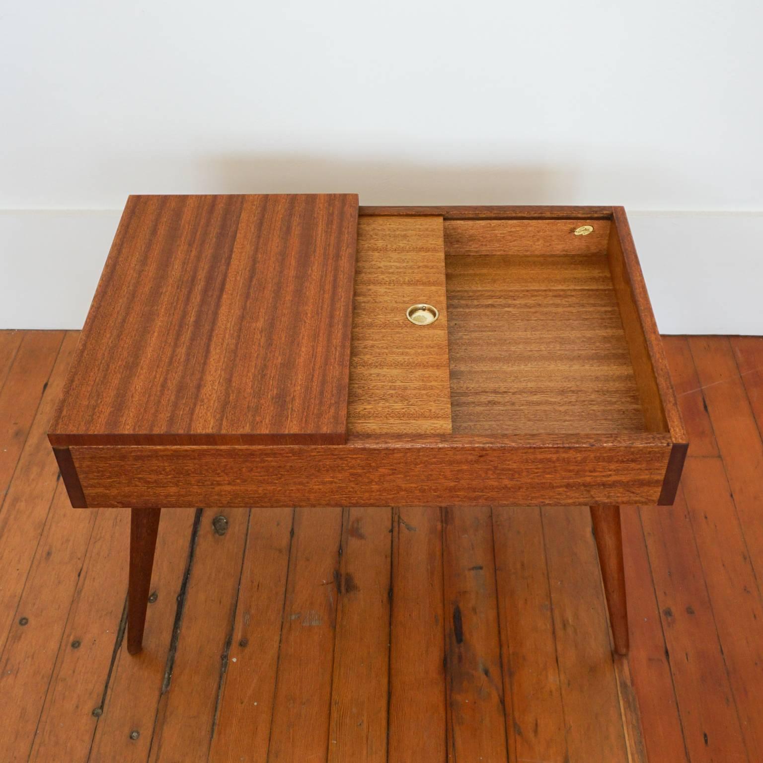 Mahogany 1950s End Tables by John Keal for Brown Saltman