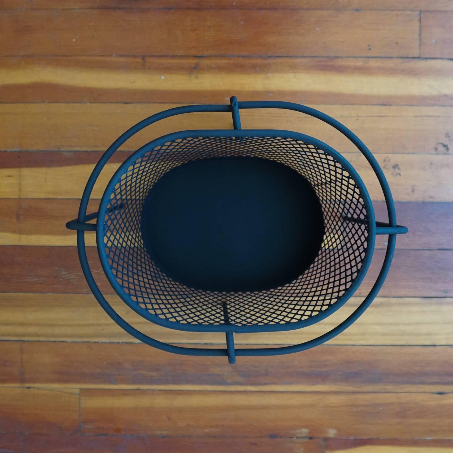 1950s Expanded Metal Wastebasket In Good Condition In San Diego, CA