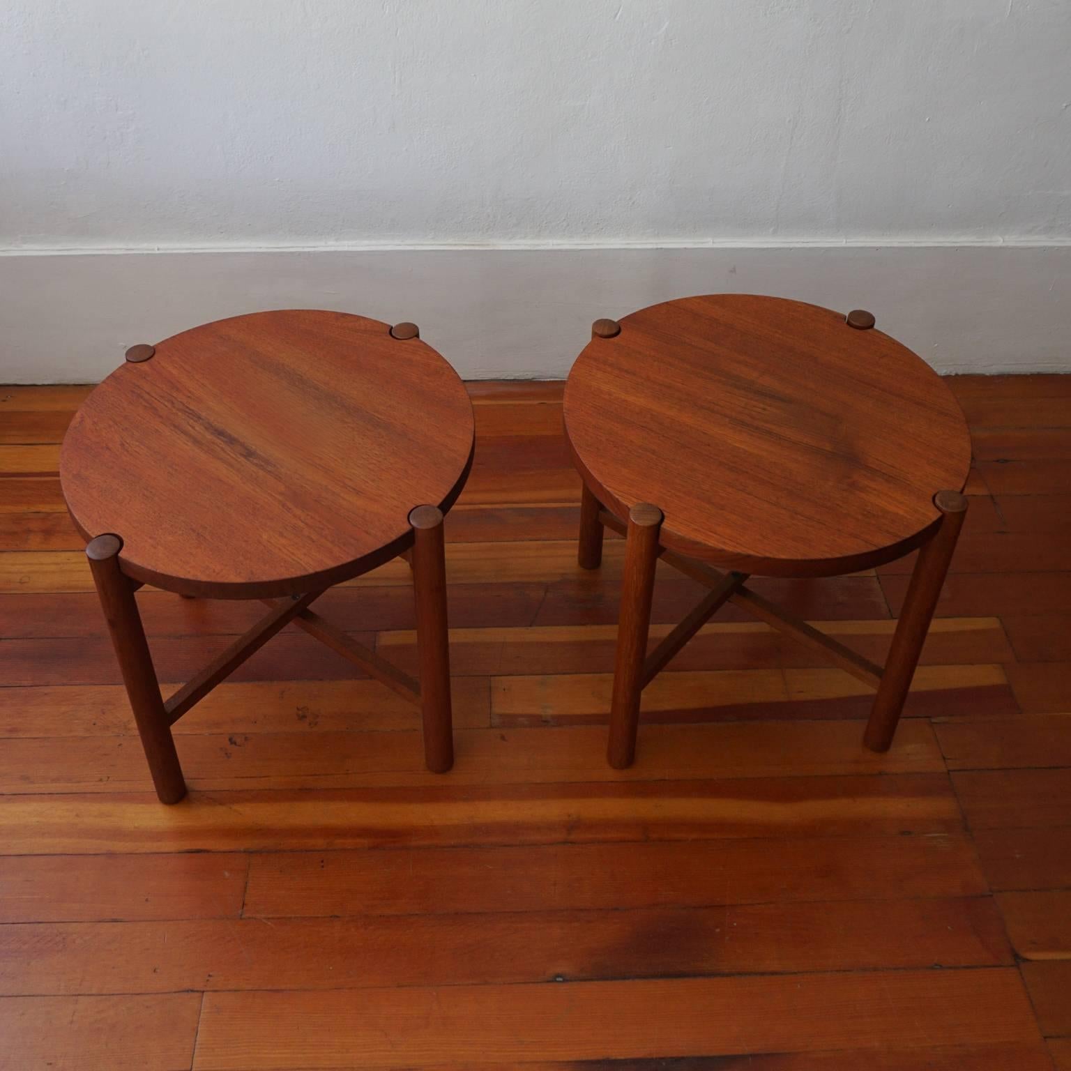 Pair of Japanese Side Tables by Kathuo Mathumura 2