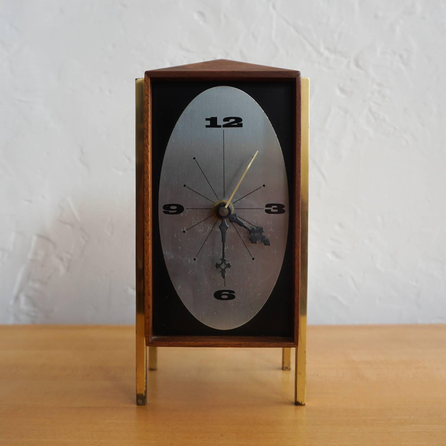 Mid-Century Modern 1960s Table Clock by Arthur Umanoff for George Nelson and Associates