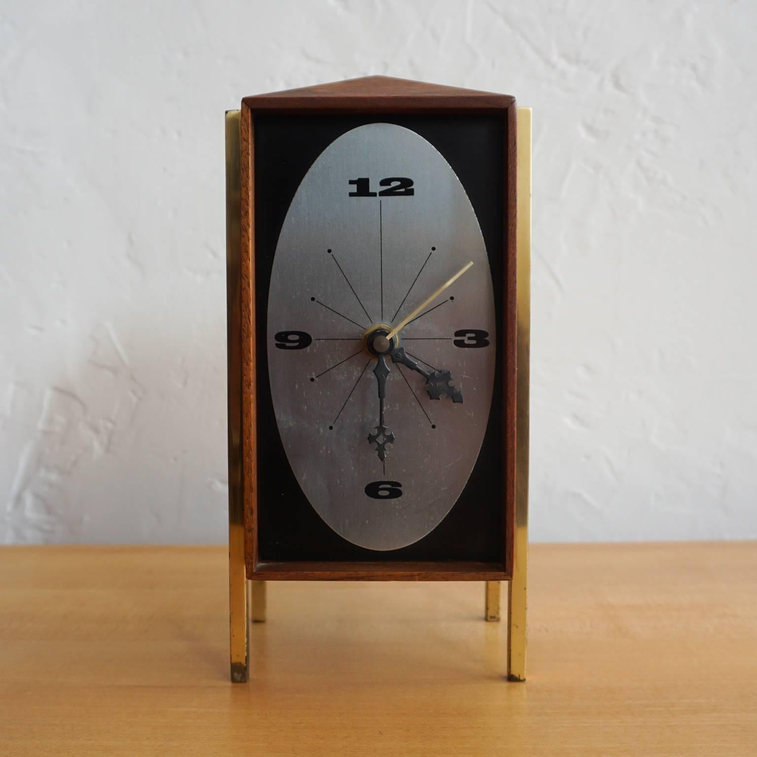 1960s Table Clock by Arthur Umanoff for George Nelson and Associates In Good Condition In San Diego, CA