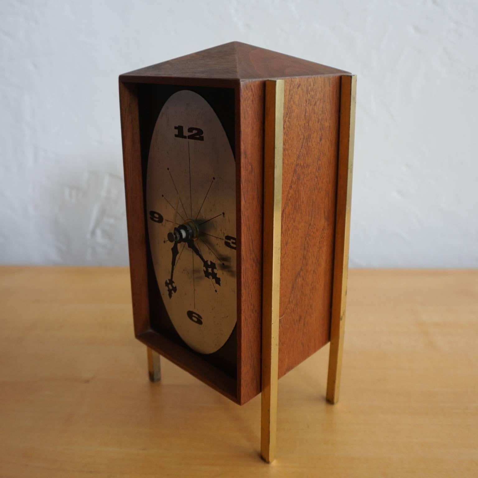 American 1960s Table Clock by Arthur Umanoff for George Nelson and Associates