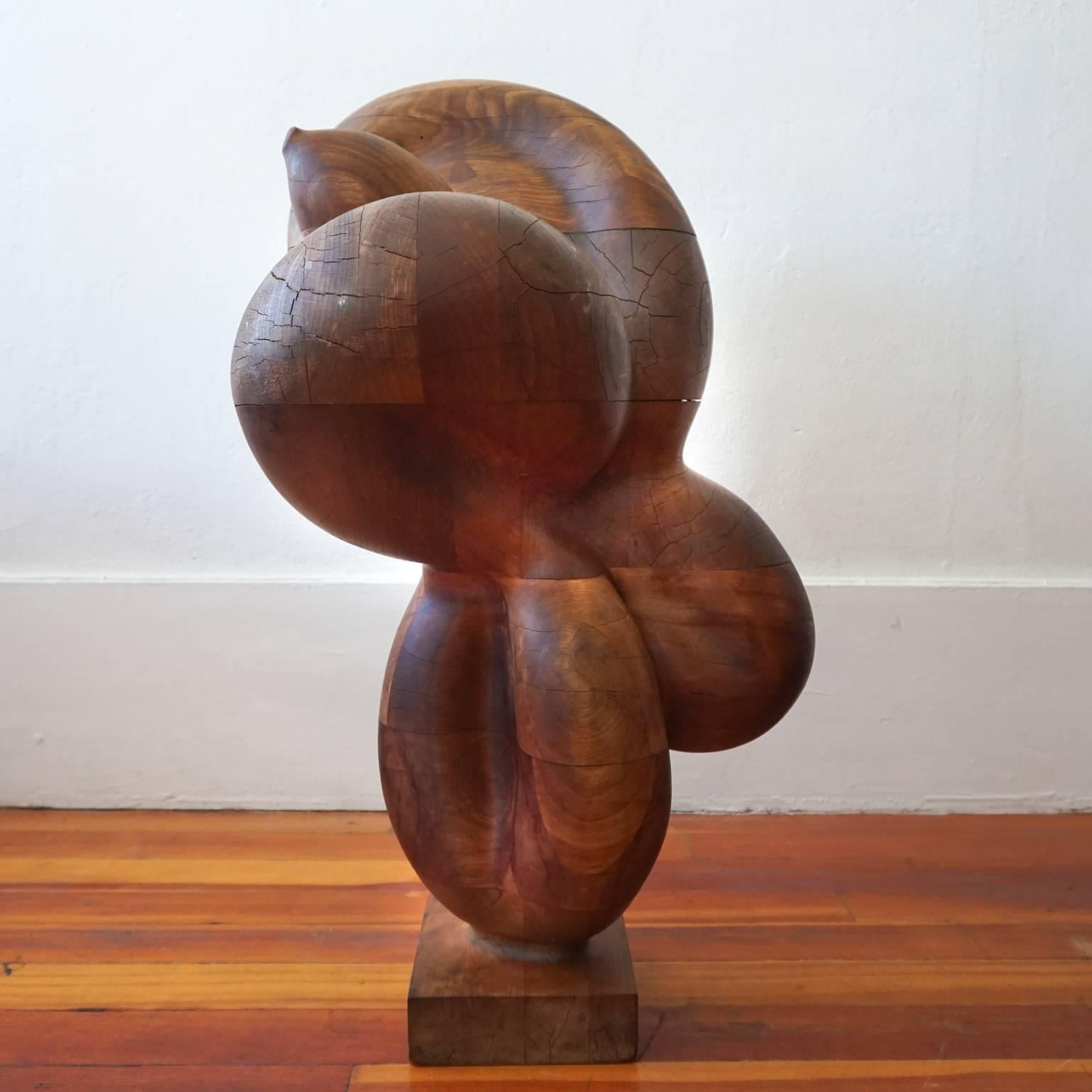 1960s Monumental Hand-Carved Wood Sculpture In Good Condition In San Diego, CA