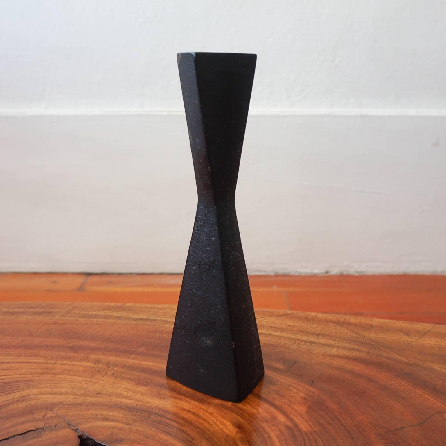 Mid-Century Modern Japanese Modernist Cast Iron Vase For Sale