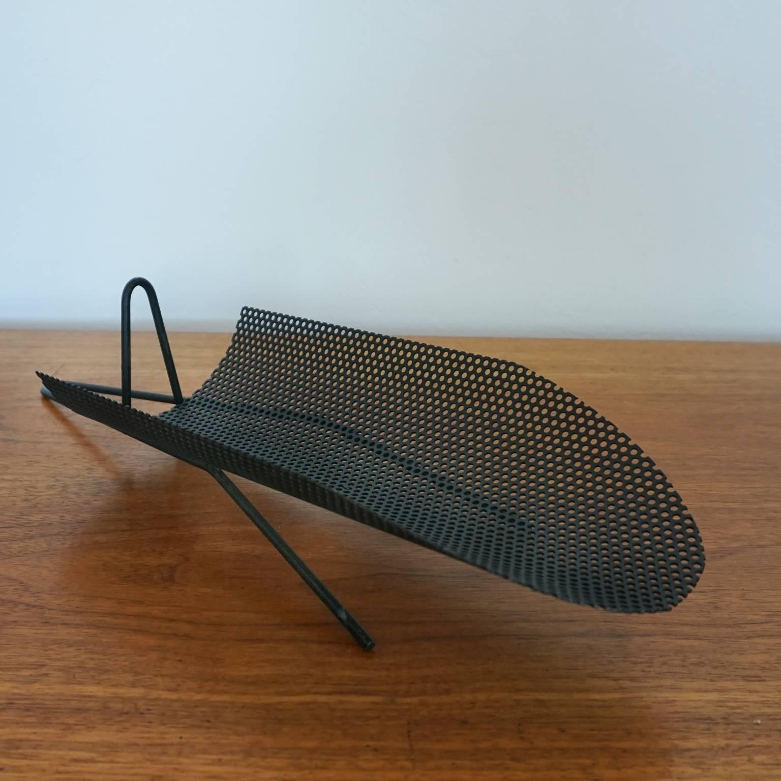 1950s Perforated Metal Wine Bottle Holder In Good Condition In San Diego, CA